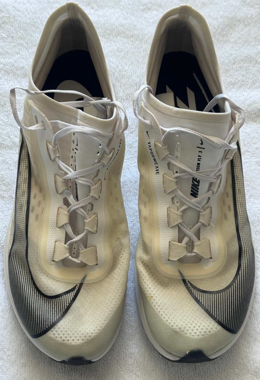 Nike Vaporfly Running Shoes White Black Size 12